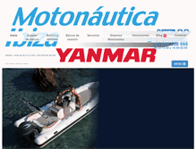 Tablet Screenshot of motonauticaibiza.com
